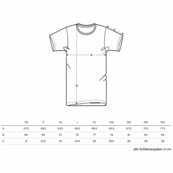 Größentabelle T-Shirt