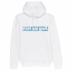 viel zu gut. Hoodie "Himmelblau" in weiß